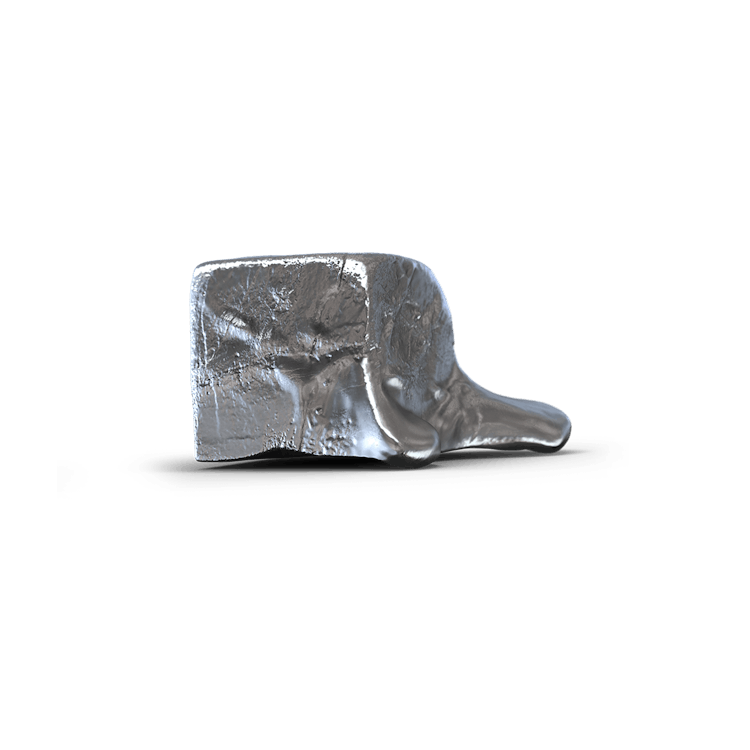 Gallium schmilzt bereits bei 30° - also auch in der Hand. Sparen auch Sie in Technologiemetalle mit den Sparplänen von Golden Gates.