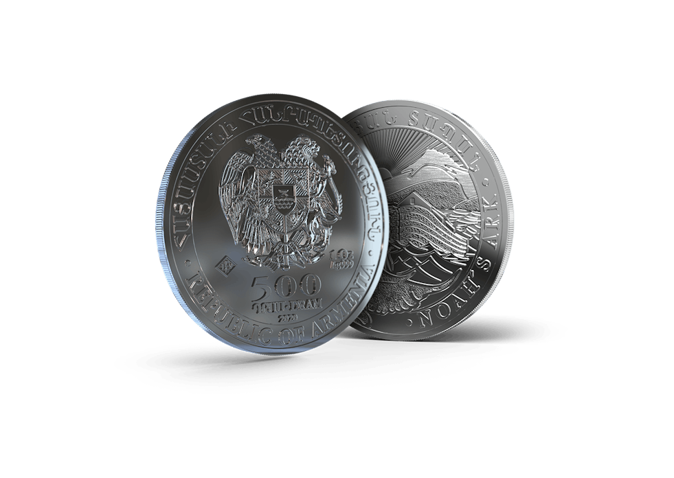 Die Silbermünze Arche Noah. In Silber sparen im Sparplan oder als Einmalanlage, mit Golden Gates.