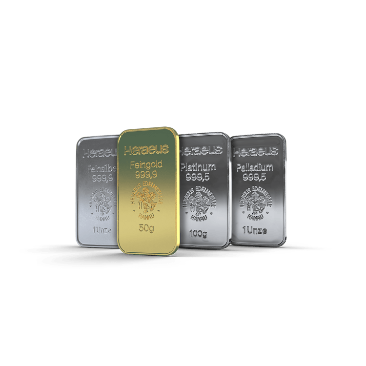 Gold, Silver, Platinum, Palladium - Everything for a balanced precious metal portfolio