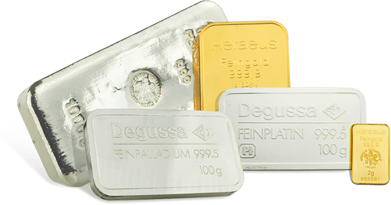 Gold, Silber, Platin, Palladium sicher kaufen