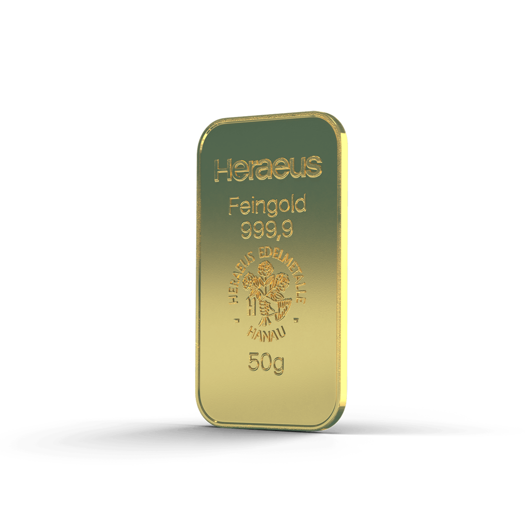 In dem Bild ist ein Goldbarren zu sehen. Goldbarren eignen sich optimal als Wertanlage oder Geschenk. Golden Gates, anerkannter Edelmetallhändler.
