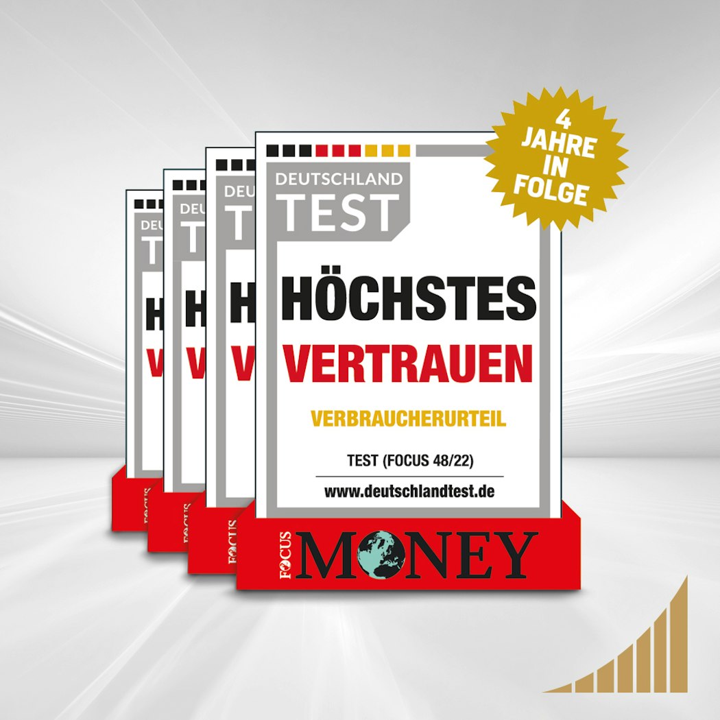 Golden Gates genießt bei seinen Kunden "Höchstes Vertrauen" - zum vierten Mal in Folge