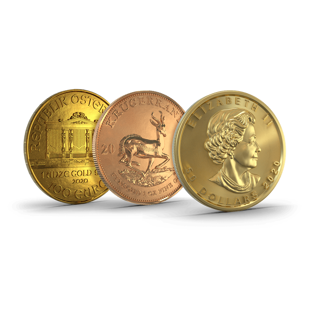 Entdecken Sie Goldmünzen als Wertanlage in einem Sparplan.